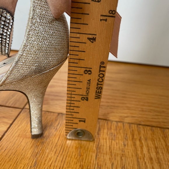 Peep Toe Heels with Satin Ribbon - Picture 8 of 11